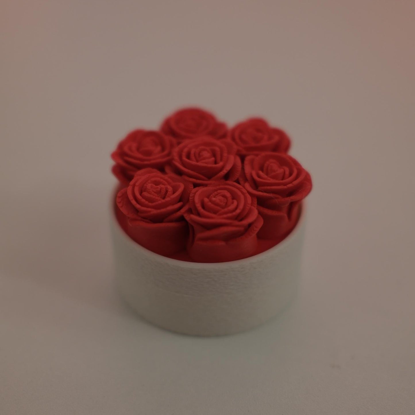 3D Printed Mini Rose Box Clicker Keychain