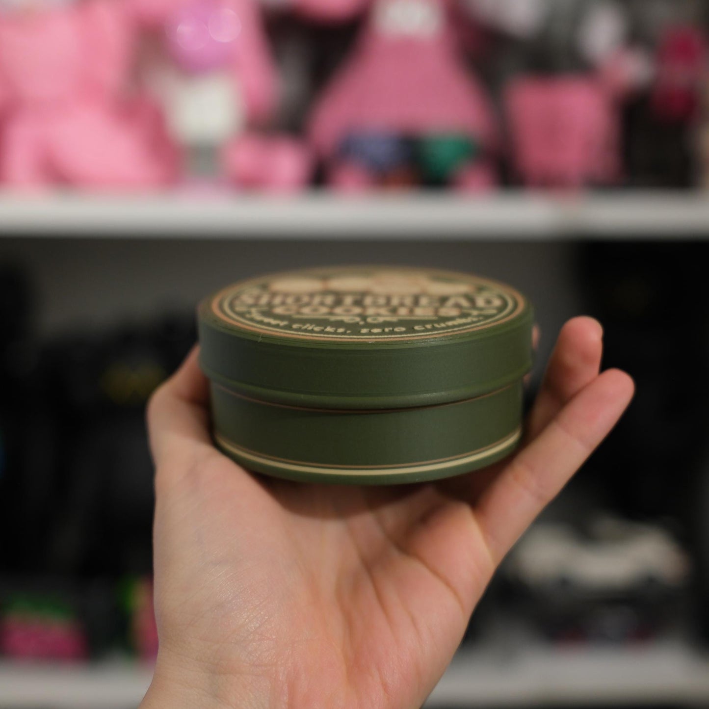 3D Printed Shortbread Cookies Clicker Tin