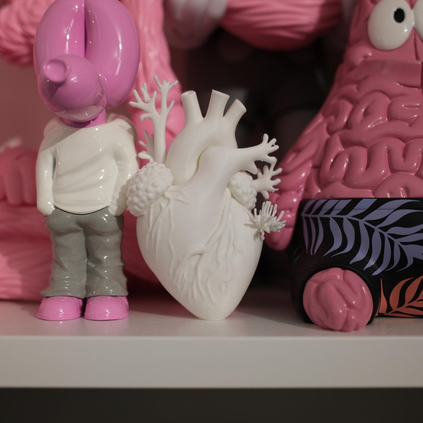 Coral Heart Sculpture
