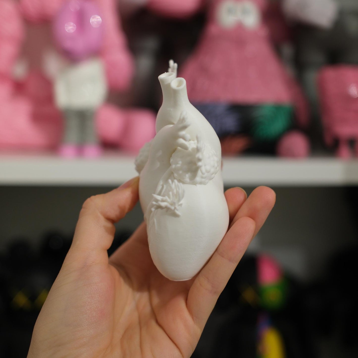 Coral Heart Sculpture