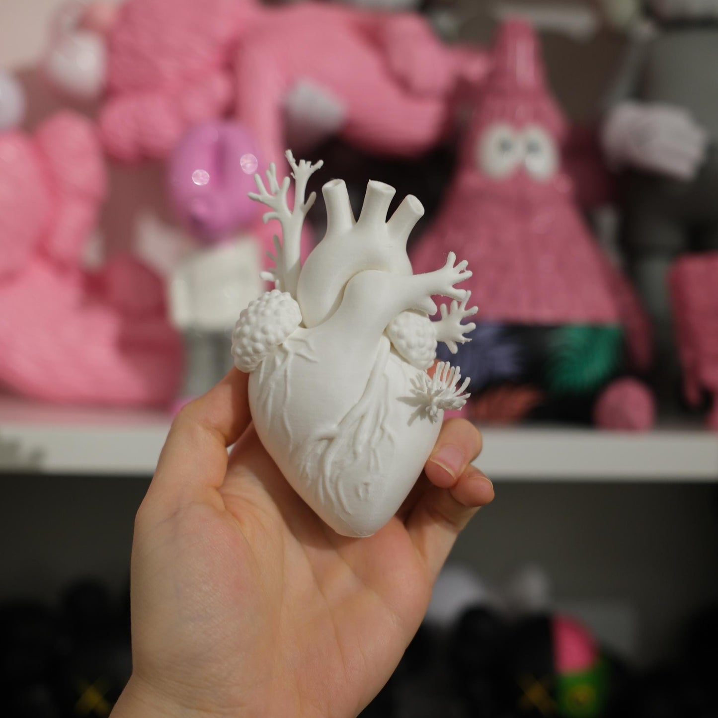 Coral Heart Sculpture