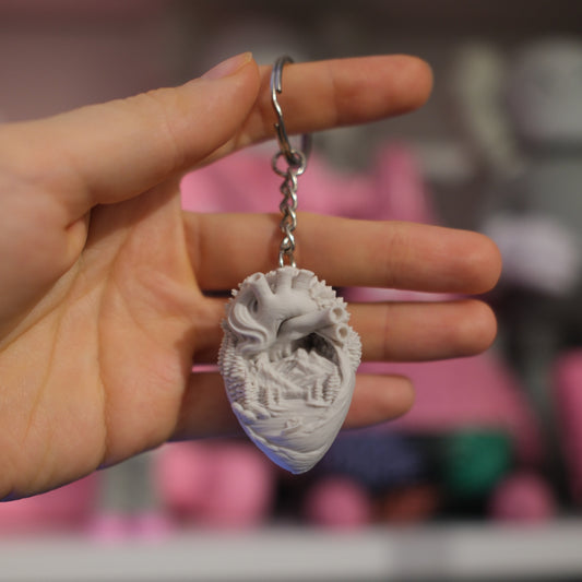 True North Heart Keychain