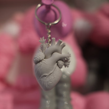 Coral Reef Heart Keychain