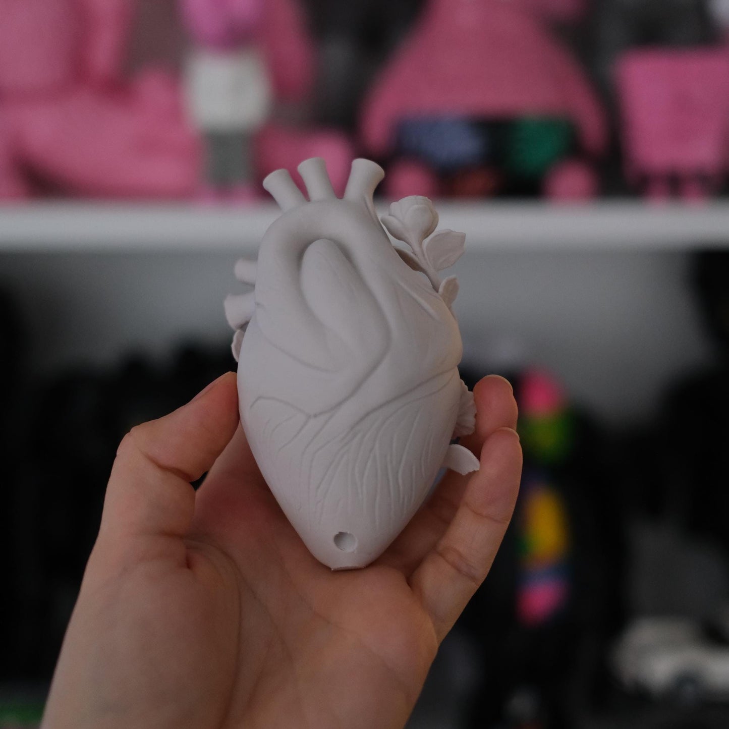 3D Printed Lotus Heart Sculpture
