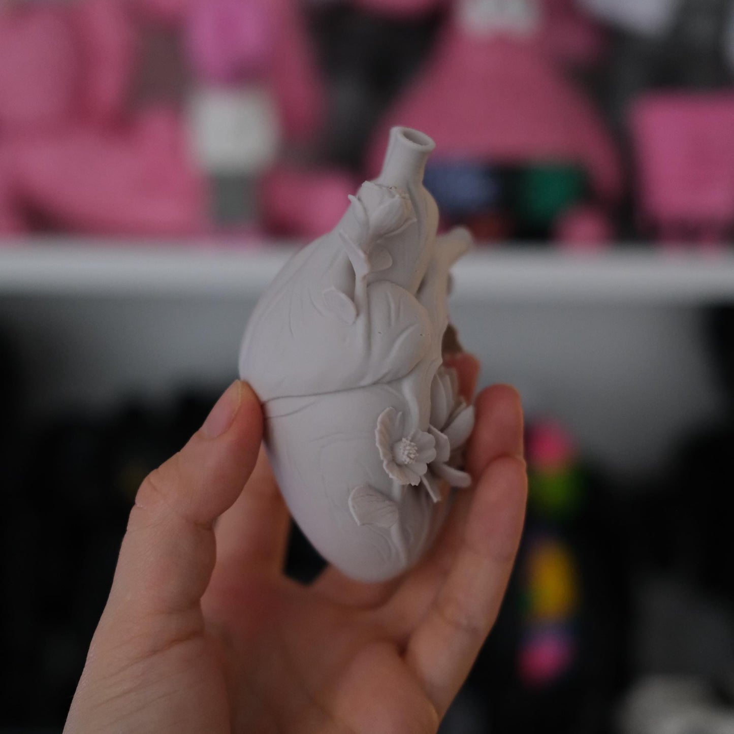 3D Printed Lotus Heart Sculpture