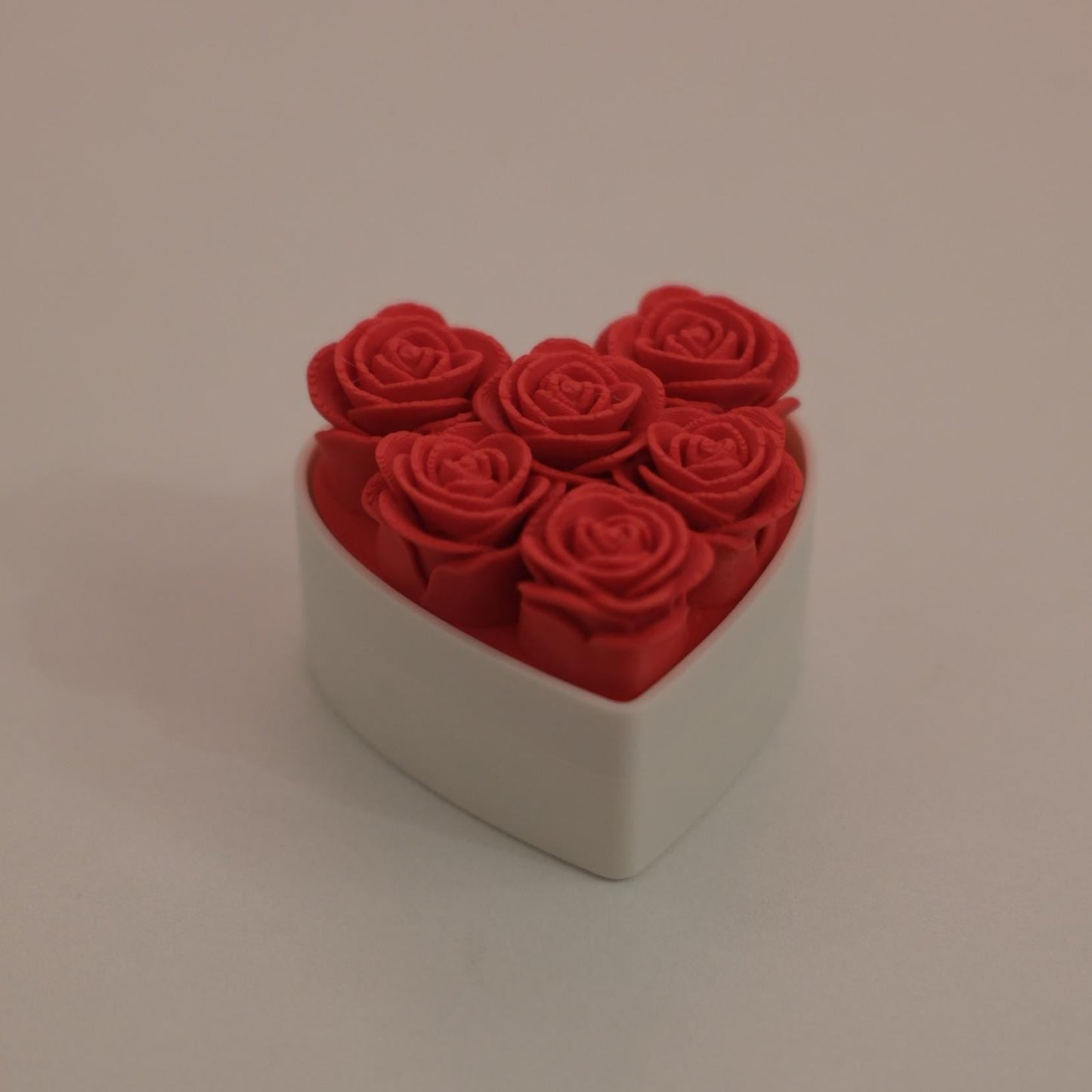 3D Printed Mini Rose Box Clicker Keychain