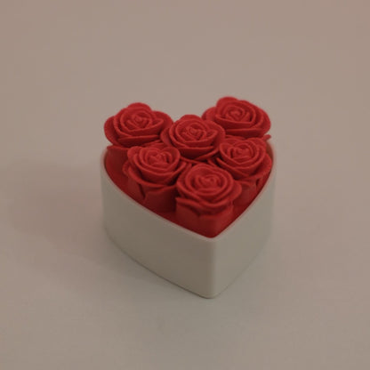 3D Printed Mini Rose Box Clicker Keychain