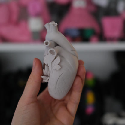 3D Printed Lotus Heart Sculpture